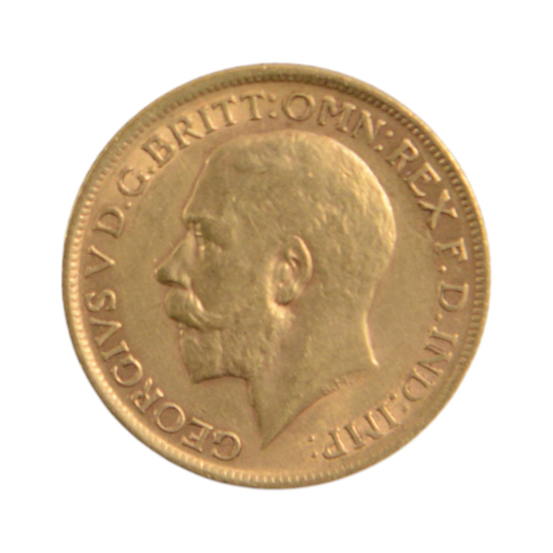 King George V 1912 gold full sovereign coin