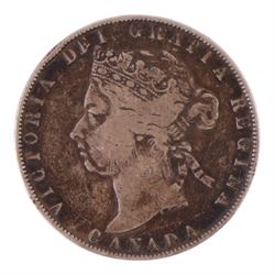 Canada Queen Victoria 1892 silver fifty cents coin