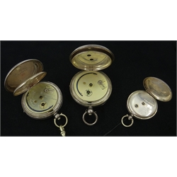  J. G Graves Sheffield 'The Midland Lever' silver pocket watch, Swiss made, H Samuel Manchester 'Acme Lever', silver pocket watch, Swiss made, both stamped 935, in original box and French fob watch 'La Premiere', stamped 0.80C  