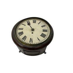 English 19th century fusee wall clock