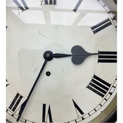 English- 8-day early-20th century spring driven wall clock, with a 17
