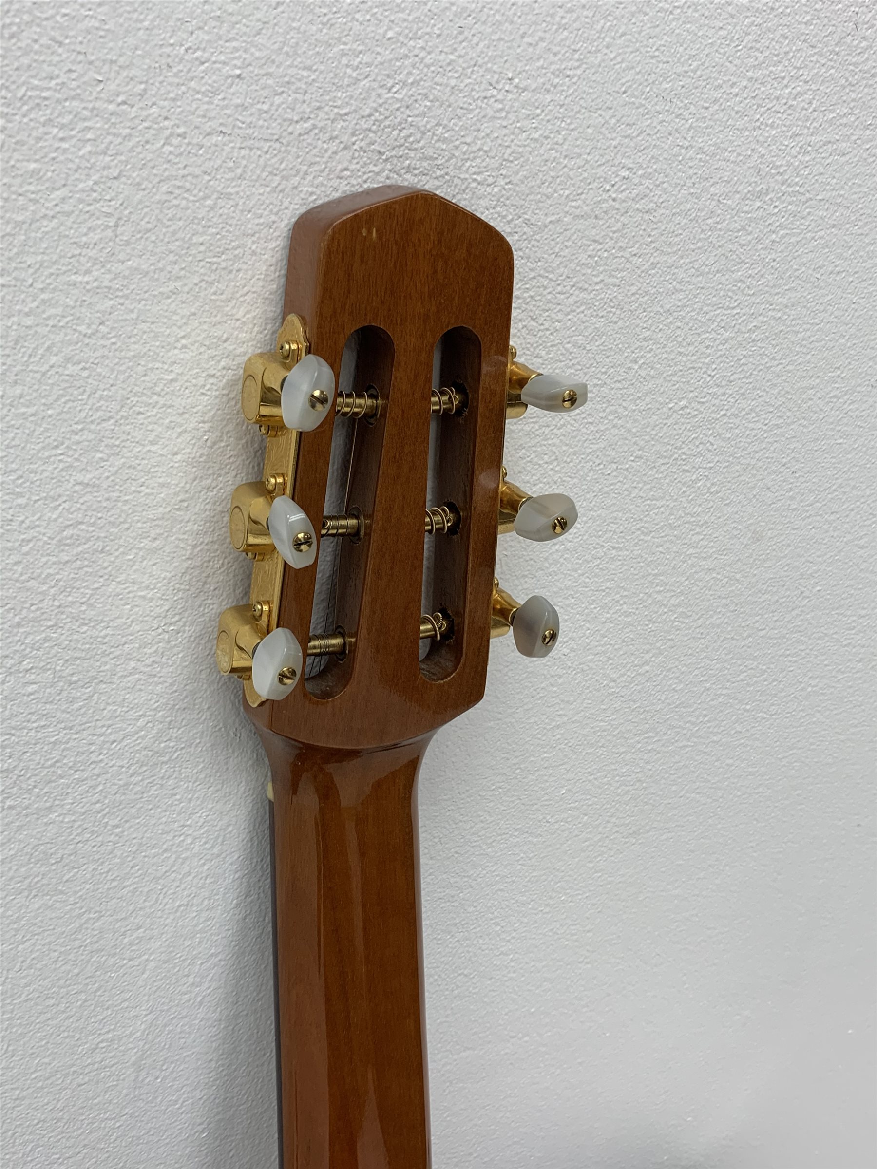 Takeharu MR-302 acoustic guitar by Kiso Suzuki, in carrying case