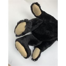 Steiff limited edition 'Mohair Teddy Bear 1907 replica' in black, No.2379/3000, H16