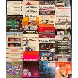 Mostly Jazz vinyl records including, 'Duke Ellington Jungle triangle', 'Duke Ellington Magenta Haze', various other Duke Ellington, 'Harry Roy & His Band There Goes That Song Again' etc, approximately 130