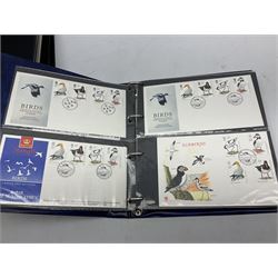 Stamps including first day covers, Royal Mail PHQ cards, Australia, Germany, Canada, Cyprus, Ceylon, Falkland Islands, France etc, housed in various albums, in one box