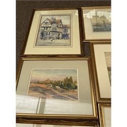 Collection of principally early 20th century watercolours, artists including Victor Noble Rainbird, George Henry Jenkins, Thomas Swift Hutton, Francis Dodd, James Aumonier, Maud Raphael Jones, John Sowden, Frank M Chase, Henry Frank Waring, etc (12)