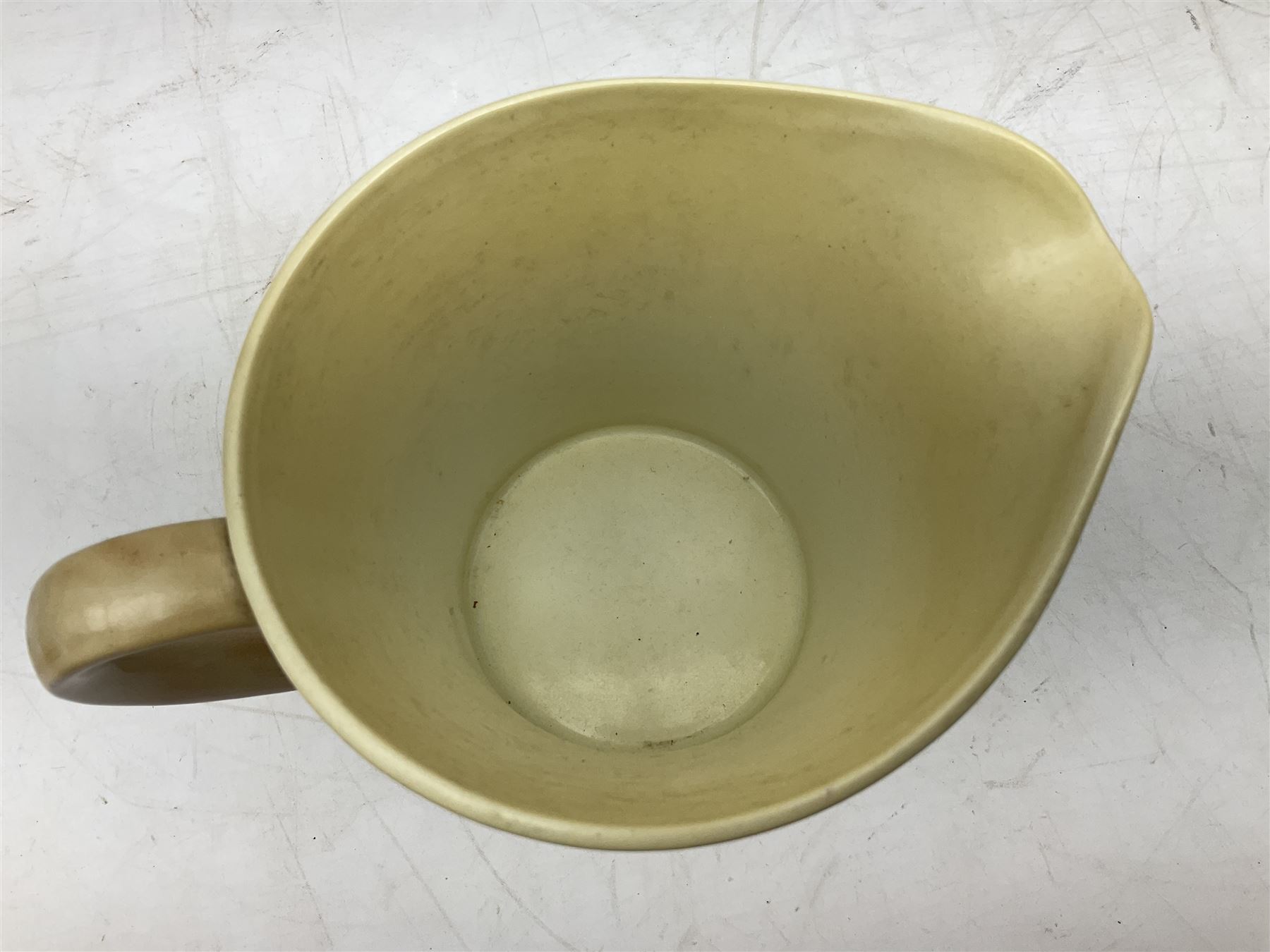 Shelley musical pottery jug commemorating the 1937 Coronation of King George VI, with printed mark beneath, H20cm