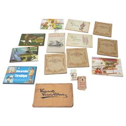 Seven albums of Wills cigarette cards including Wild Flowers, Railway Engines etc., Carrer...