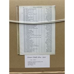 Ernest Dade (Staithes Group 1864-1935): 'Ashore' - Fishermen beside the Old Cod and Lobster Staithes, watercolour signed 49cm x 74cm 
Provenance: exh. Royal Academy 1888 No.1394