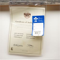 Lesley Anne-Derks (British 1977-): 'Symphony of Lights', limited edition embellished colour print on canvas signed and numbered 50/95, with certificate of authenticity 67cm x 102cm