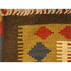  Maimana Kelim red and brown rug, 205cm x 136cm  