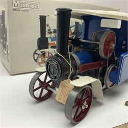 Mamod SW1 ‘Steam Wagon’ live steam, in blue and red, in original box 