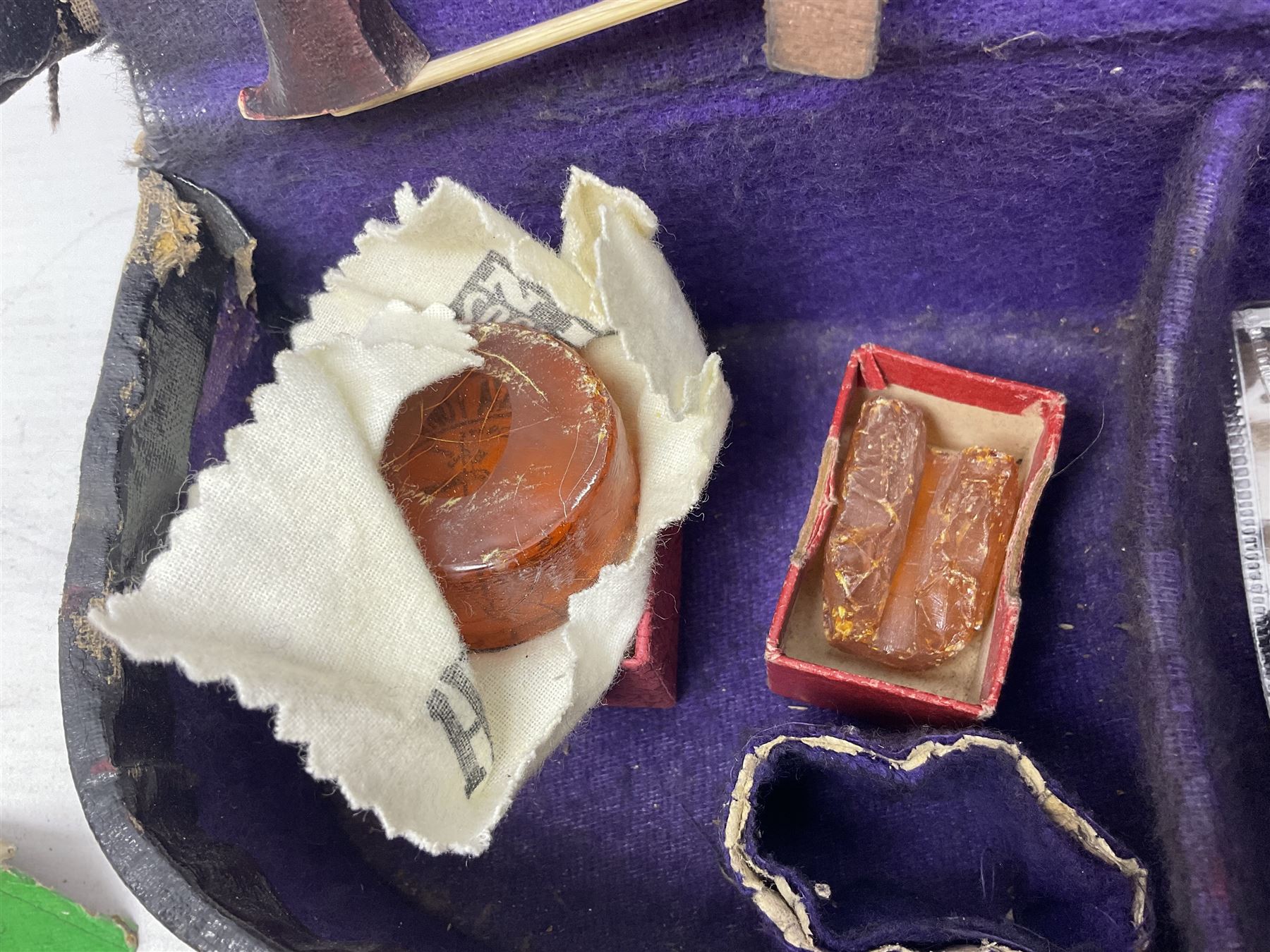 German trade violin c1900 the 36cm two-piece maple back impressed 'Stainer', maple ribs and spruce top, bears label 'Jacobis Stainer in Absam prope Oenipontum 17**' L59cm; in carrying case marked 'The Improved Dome' with bow