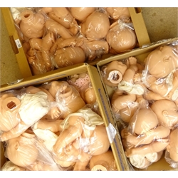  Large quantity of Ninee Artesanals D 'Onil and other baby doll kits & parts in three boxes and qty of wadding   