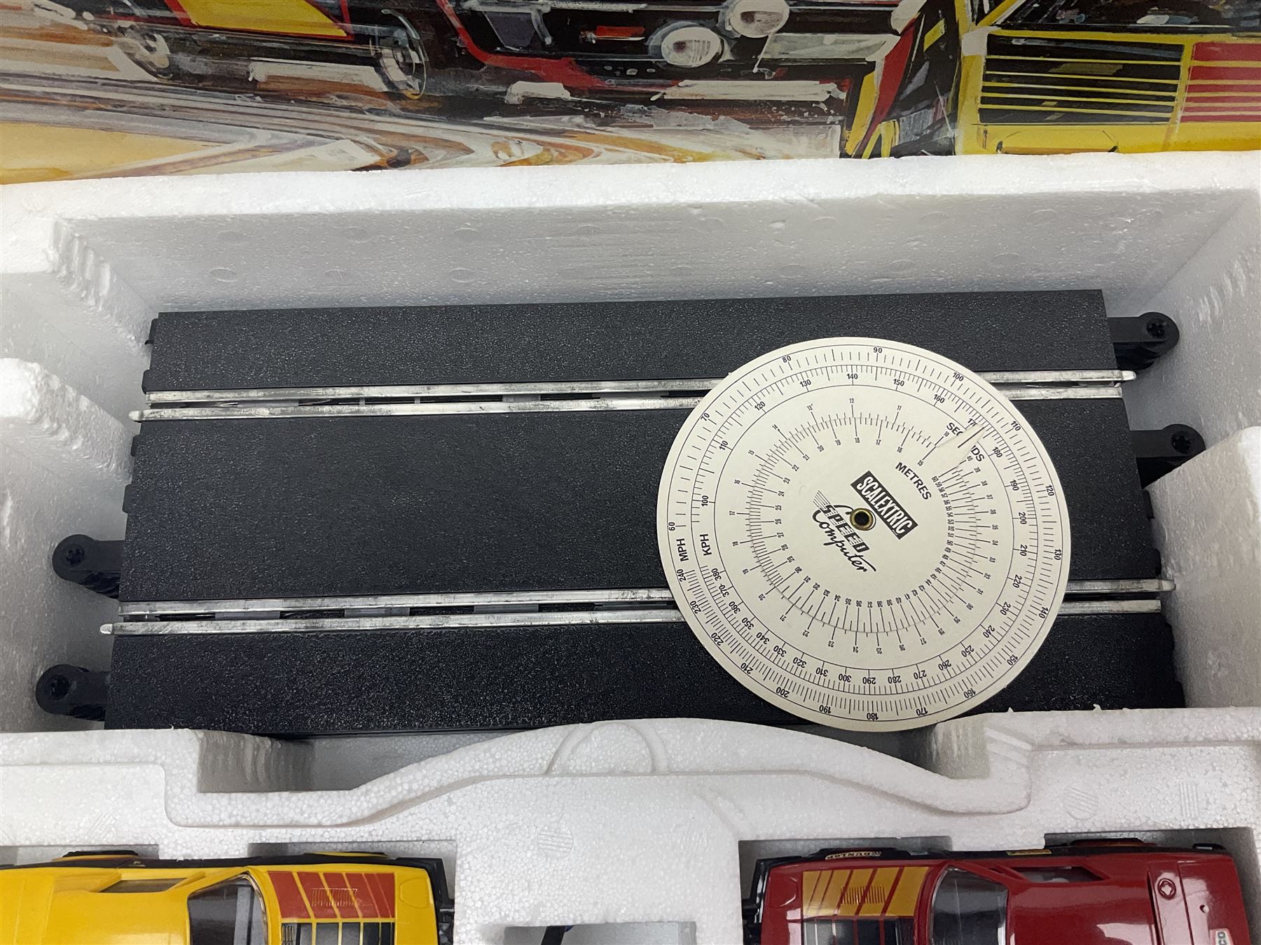 Scalextric - Set 300 with TR7 rally cars, controllers, power unit, track and paperwork; boxed