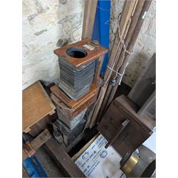 Thornton-Pickard Artist Enlarger, Thornton Pickard Imperial Enlarger, The Newton Epidiascope, Ensign Super Sixteen projector, wooden frame, etc