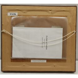 K Dick (British 19th/20th century): 'The Battle of Tsushima' 27th May 1905, scene from the Russo-Japanese War, watercolour signed, biographical information verso 18cm x 22cm