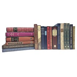 Folio Society; eighteen volumes, to include The Cathedrals of England, Redcoats and Rebels, The Gunpowder Plot, Civilisation, Benjamin Franklin 