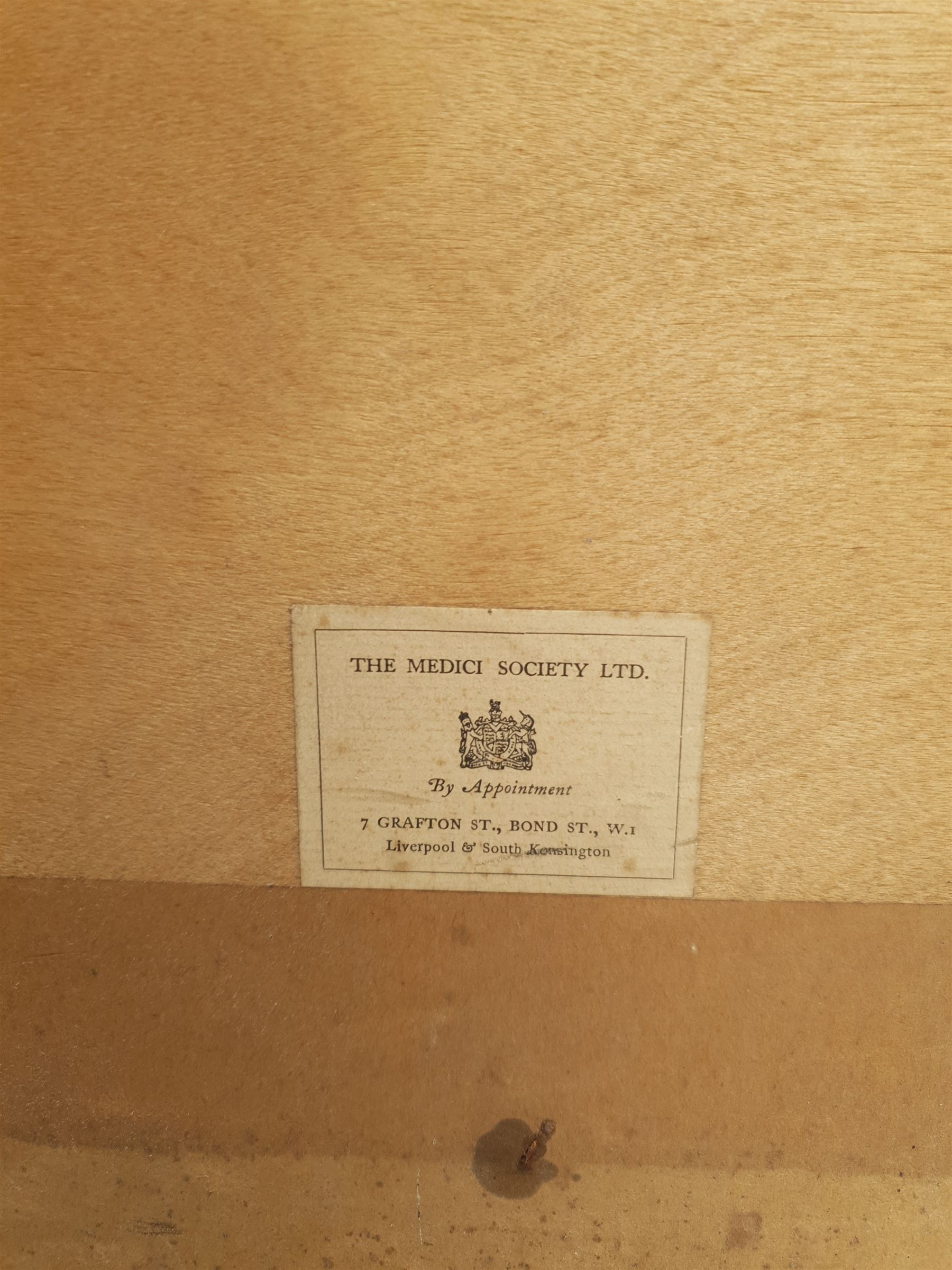 After Giovanni Bellini (Italian 1428-1516): 'Portrait of Doge Leonardo Loredan', colour print pub. Medici Society 50cm x 36cm