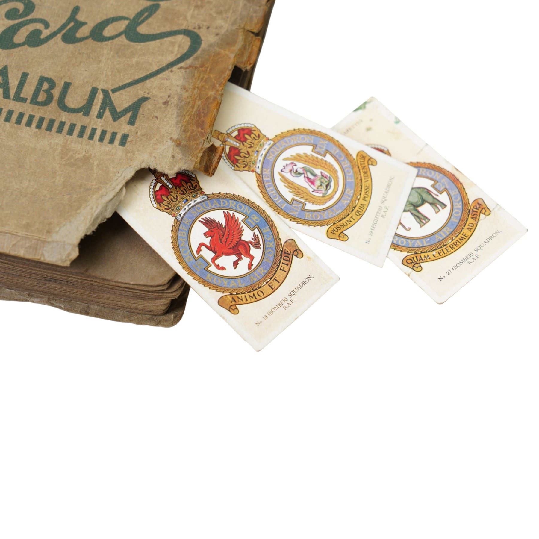 Two cigarette card albums and contents of various cards