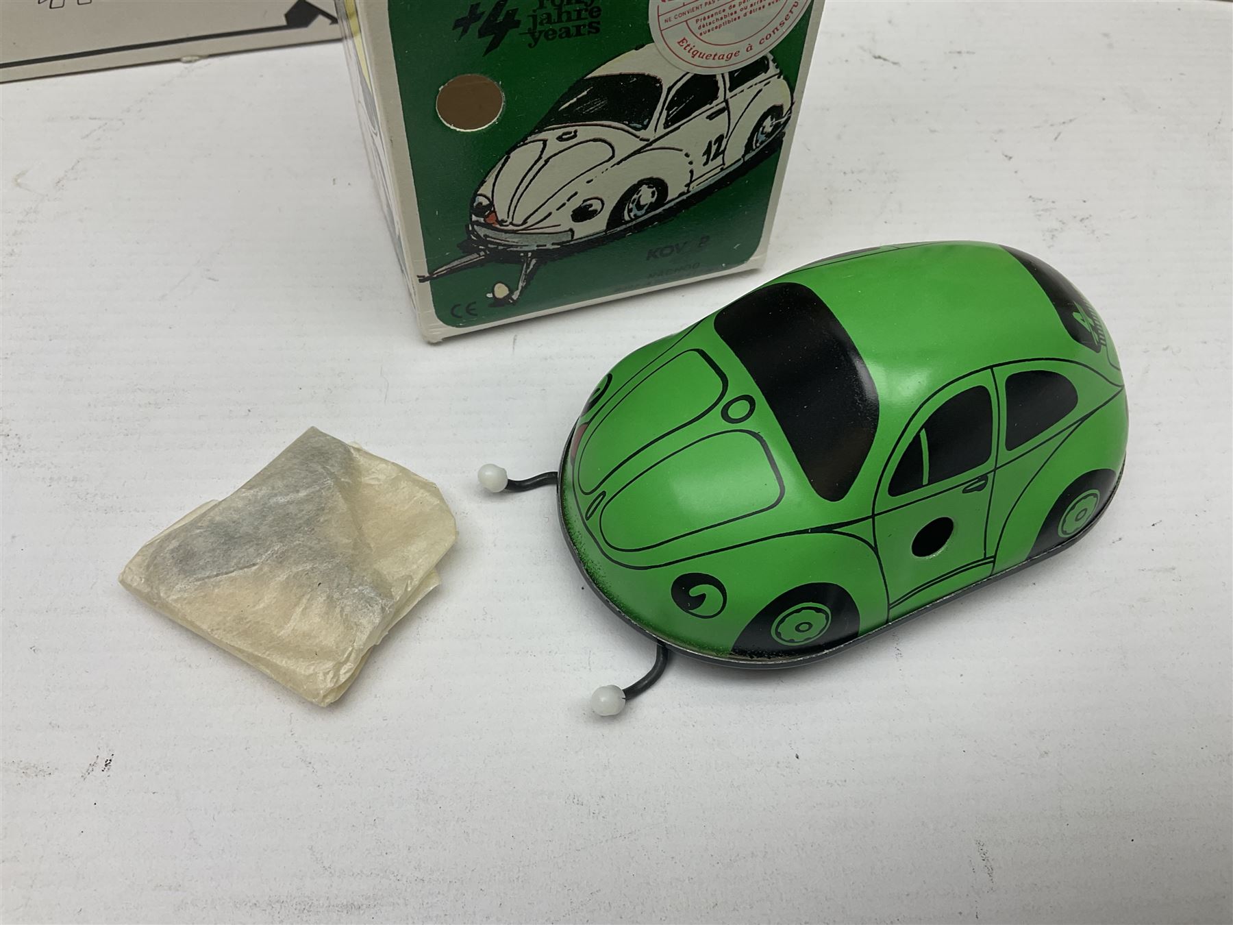 Kovap - eleven tinplate models to include Tractor and Trailer, Road Roller 1927, Moving Moneybox 1924, Hawkeye type B 1924, Boy on a Tricycle; all in original boxes 