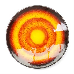 Poole pottery Sun and Moon plates, D26.5cm (2)