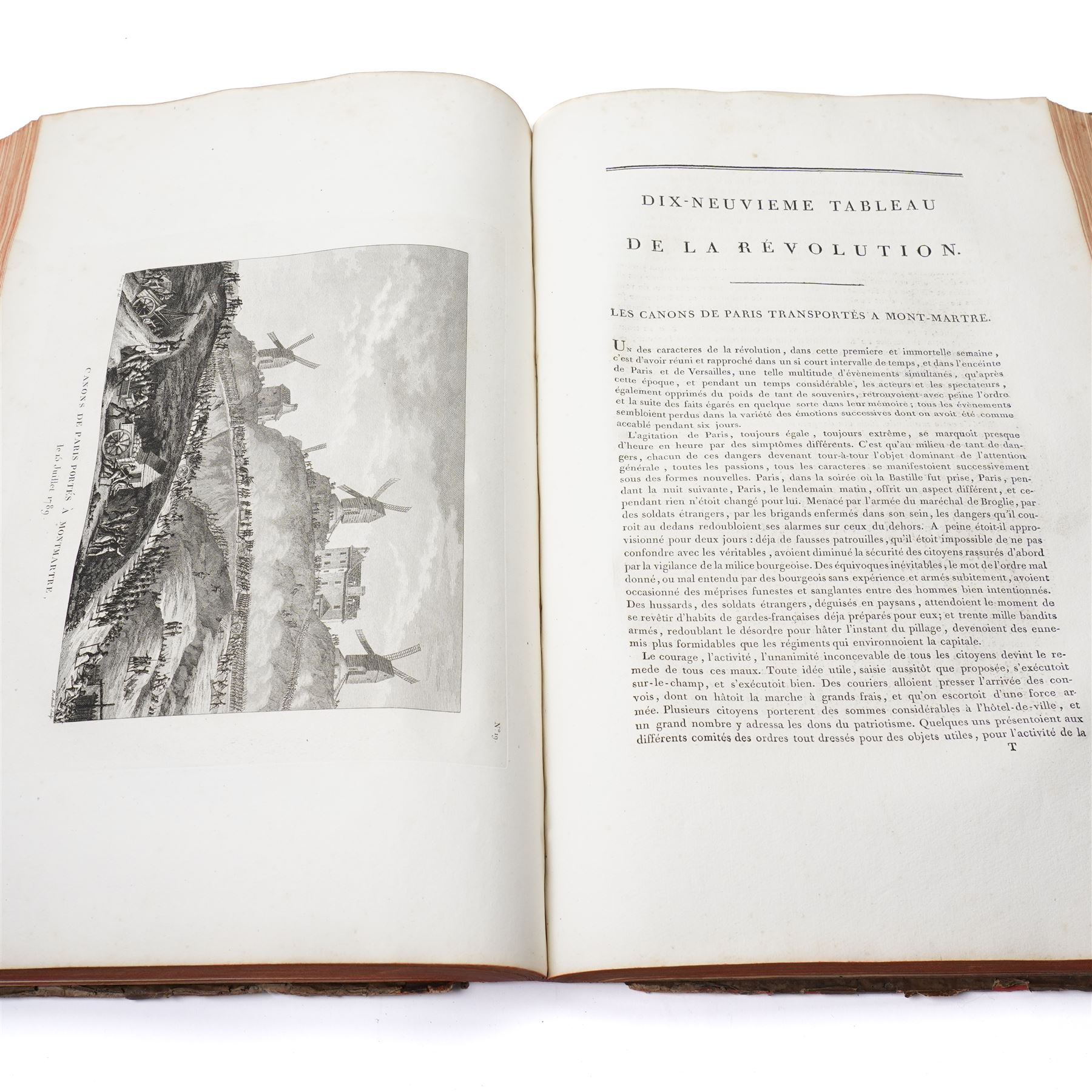 Limiers, Henri-Philippe de - 'Annales de la Monarchie Francoise' published Chez L'Honore  
& Chatelain, Amsterdam 1724, three volumes in one, sixty three full page plates, full calf, Gourdault, Jules - L'Italie' published Paris 1877, decorative boards, aeg, and 'Tableaux de la Revolution Francoise' with forty engraved plates out of forty eight (3)
