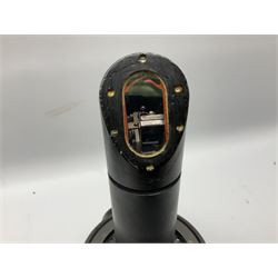 Air Ministry Periscopic Sextant Mk.2B, possibly by Kelvin & Hughes, Ref.No. 6B/2838 Serial No. 158KH1/59, bearing Fenns (Farnborough) Ltd label; in black pyramid shaped stowage case with various labels