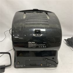 Star Wars - Darth Vader Dolby TV/DVD player with Lightsaber TV remote, JakksTVGames 2005 games controller and replacement AC adapter 