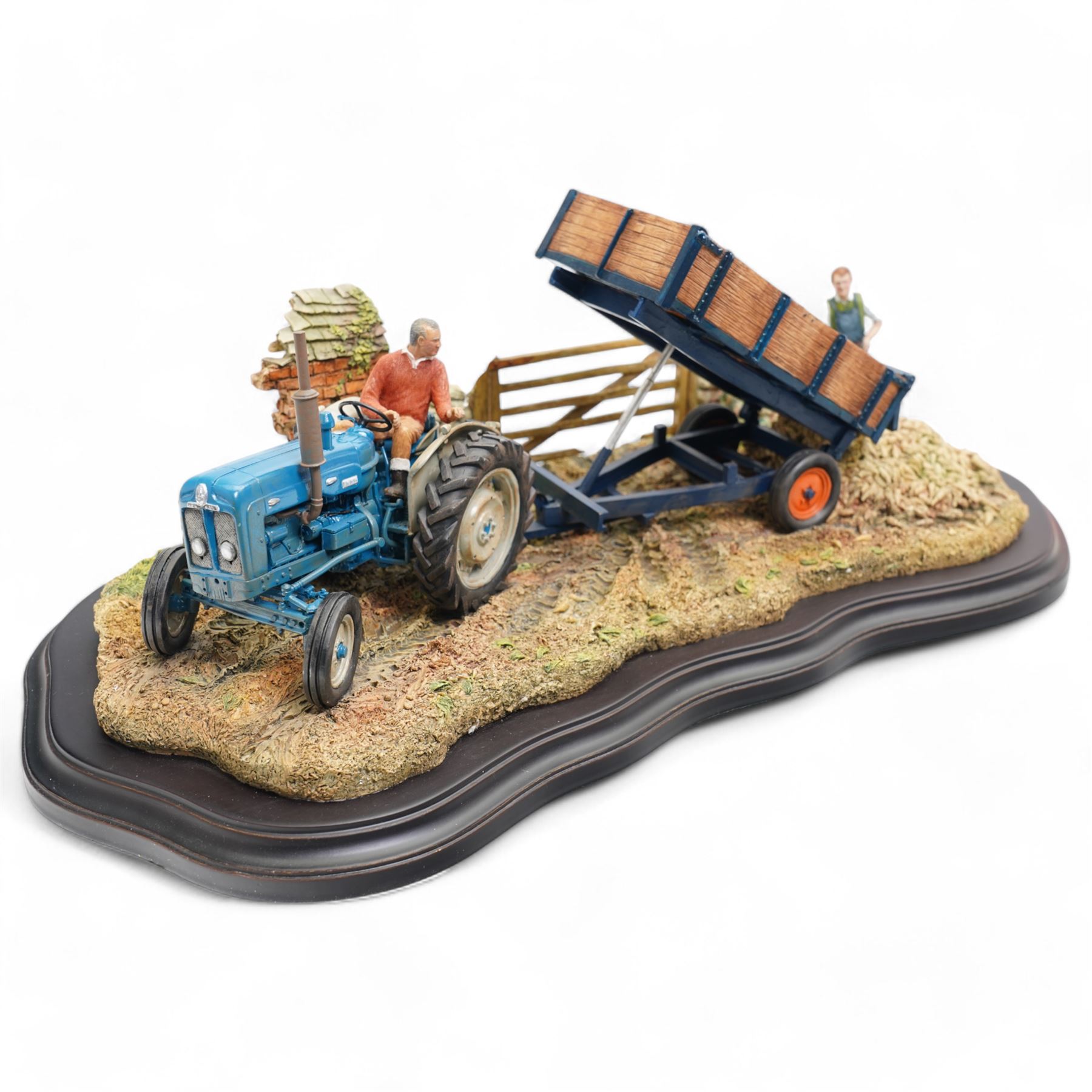 Country Artists 'Harvesting the Beet' large figural group, by Keith Sherwin, model no. 01673 W63cm