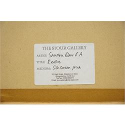 Sandra Blow (British 1925-2006): 'Revolve', etching and aquatint in colours signed titled numbered 30/75 and dated '03 in pencil 75cm x 72cm
Provenance: The Stour Gallery, Eastway, London 