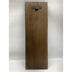 Taxidermy; Red fox (Vulpes Vulpes) tail and paw upon a oak plaque marked 'Staintondale Hunt Feb 23rd 1937', H52cm 