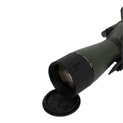 Hawke Endurance ED 85mm spotting telescope, in green canvas cover, 