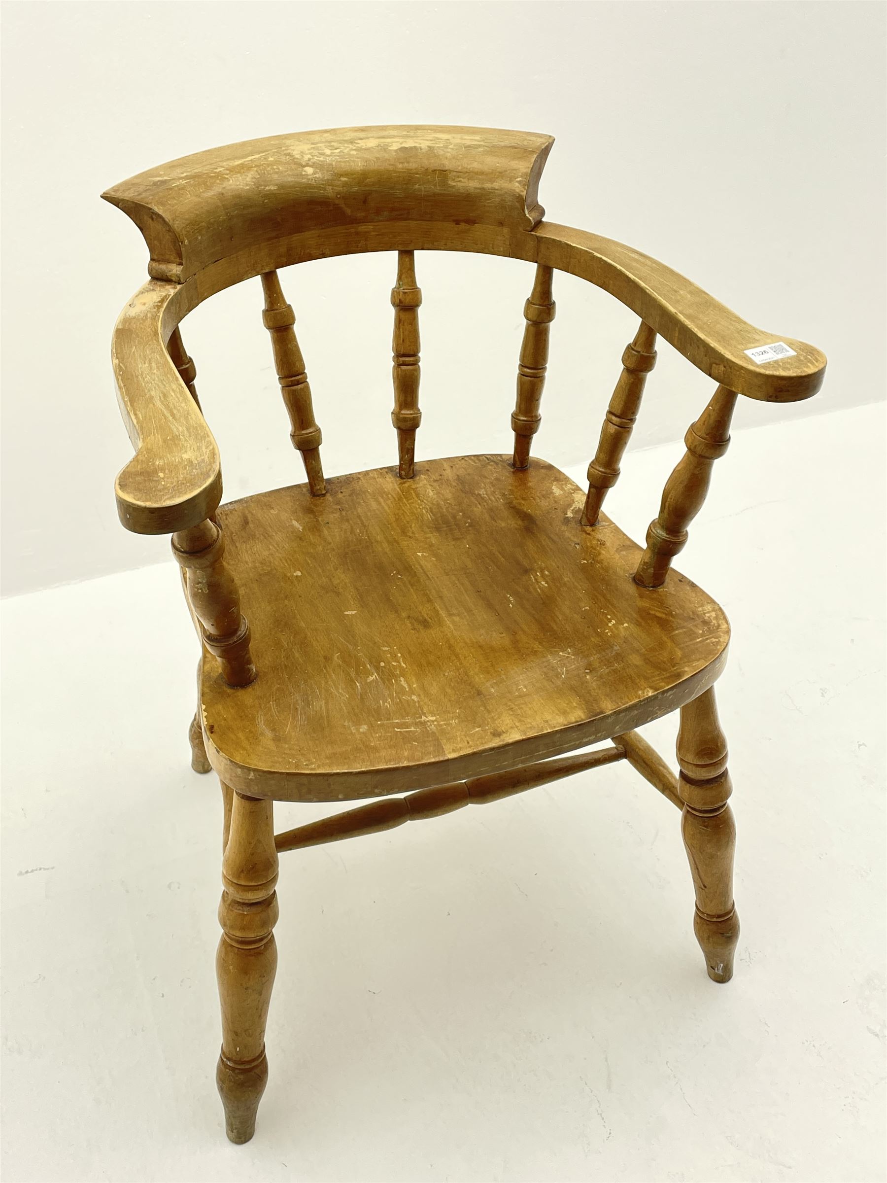20th century beech captains chair