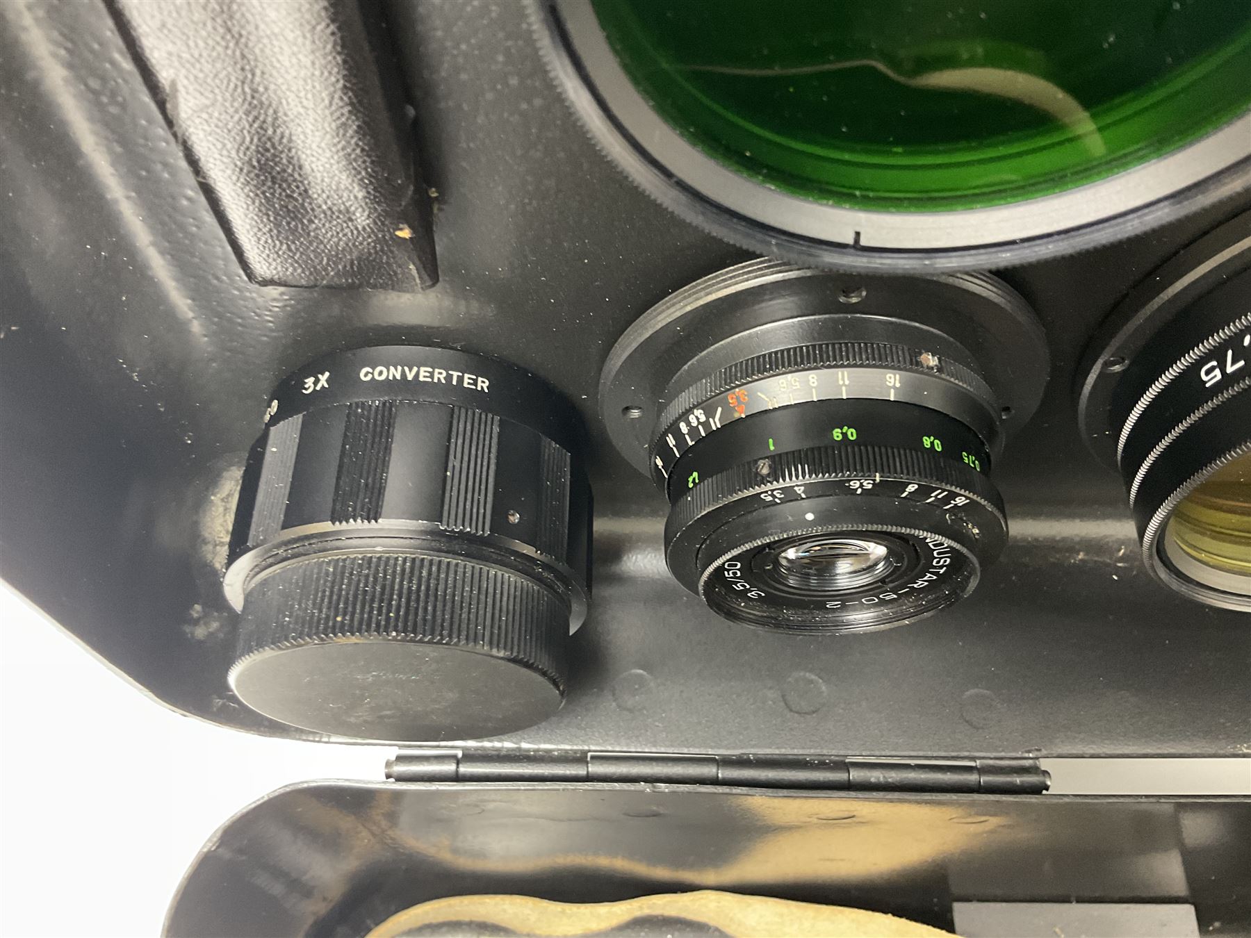 Zenit Photosniper Outfit, to include Zenit E camera body, serial no 80272217, 'Tair-3S 4.5/300' lens serial no 8508819, 'Aico 3x Converter', etc, all in a metal carry case  