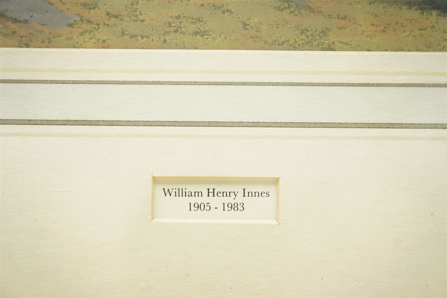 Attrib. William Henry Innes (British 1905-1983): Cliff Face, pastel unsigned, attributed on the mount 25.5cm x 31.5cm 