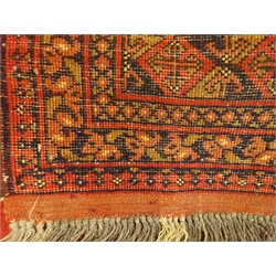  Afghan style red ground rug 102cm x 152cm  