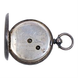 Continental silver fob watch stamped 935, together with Swiss Hofman clock, Seiko and rotary watch 
