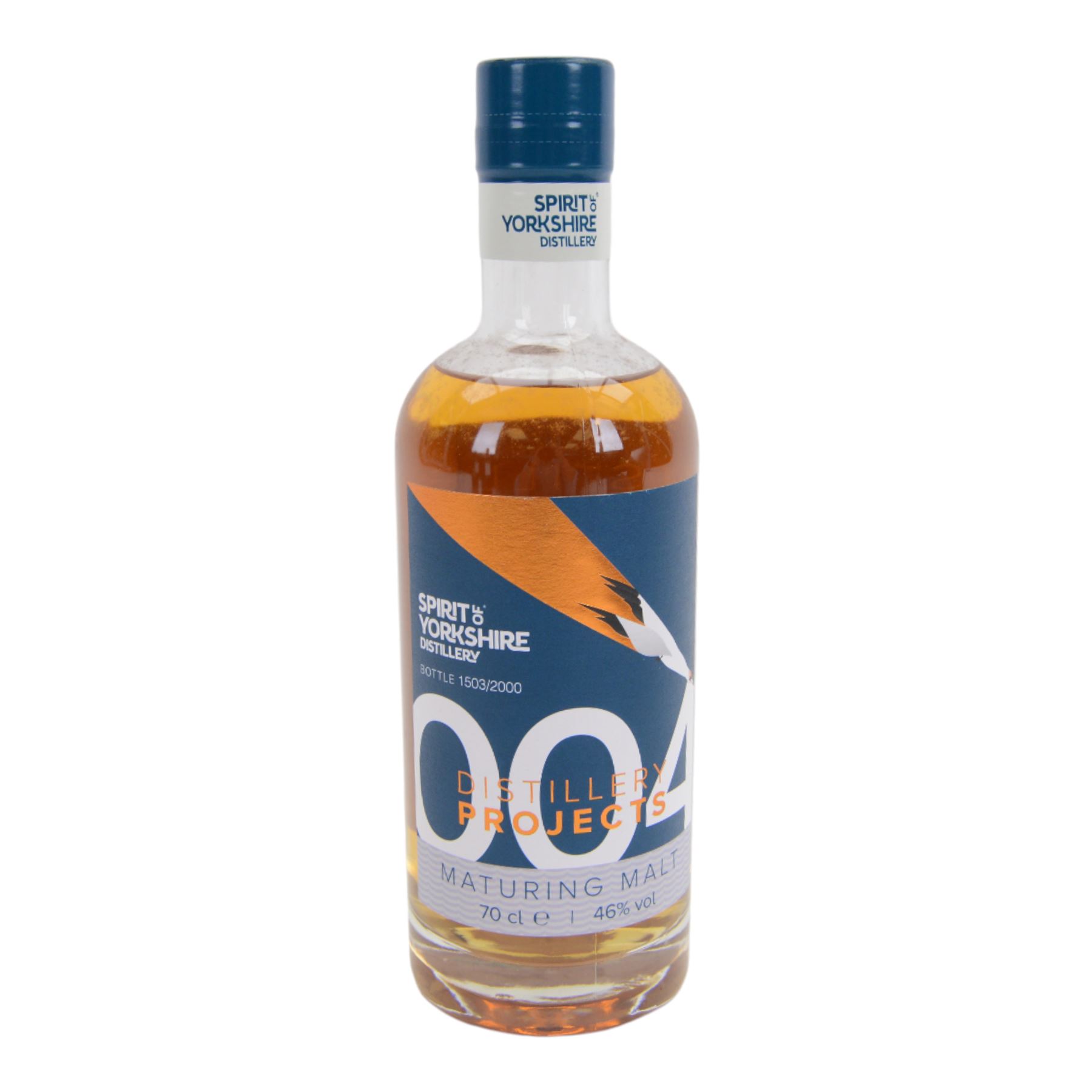 Spirit of Yorkshire Distillery, distillery projects maturing malt, project number 4, limited edition 1503/2000, 70cl, 46% vol