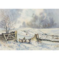 John Freeman (British 1942-): 'Runswick' and 'Moortops', two watercolours signed titled and dated '92 and '91, max 23.5cm x 32.5cm (2)