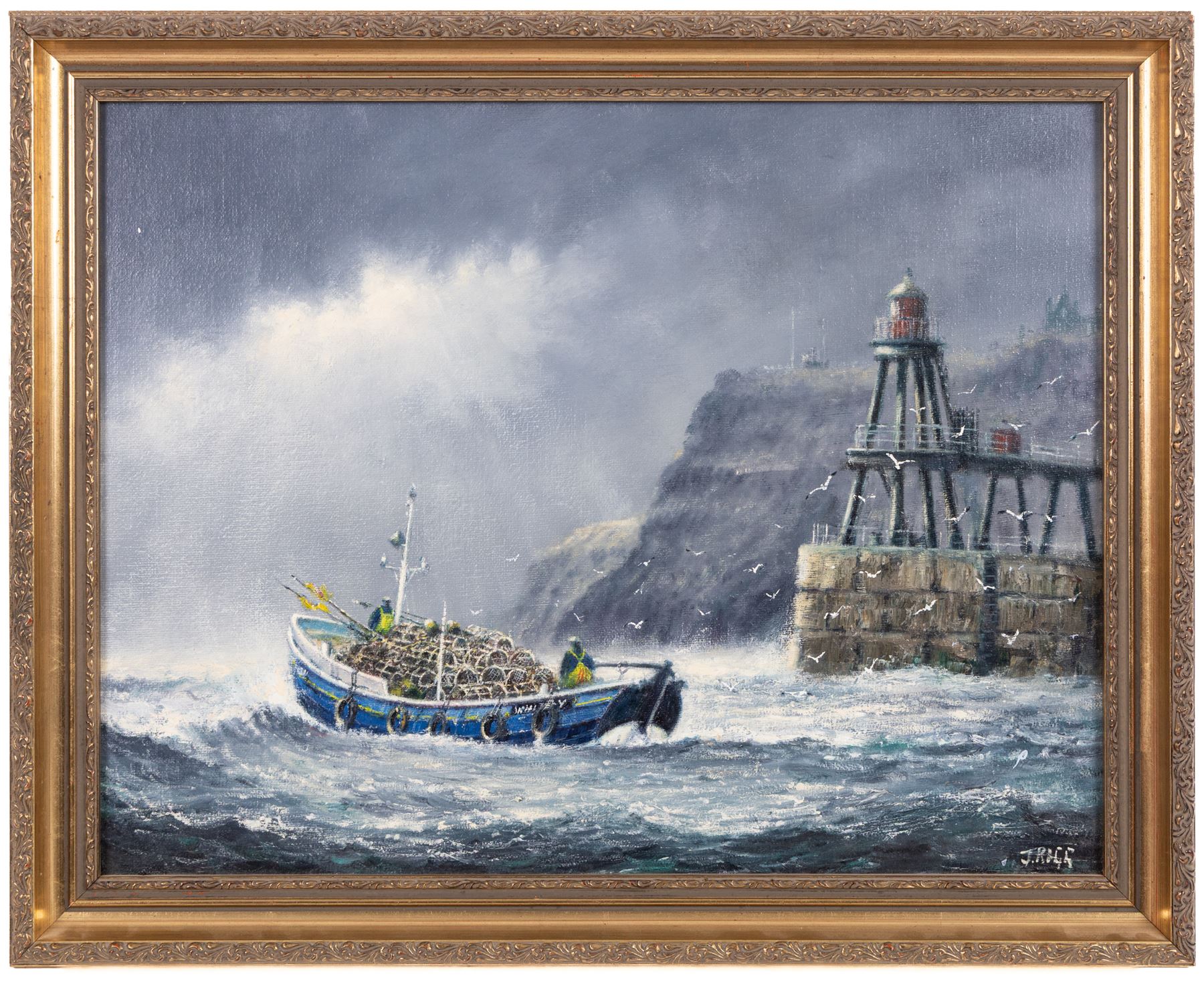 Jack Rigg (British 1927-2023): 'Yorkshire Cobble', oil on canvas board signed, titled and dated 1984 verso, 34cm x 44cm 