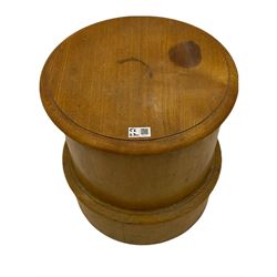 Late 19th century circular ash commode by 
