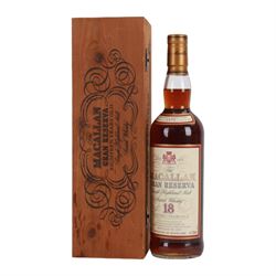 Macallan, 18 year old, Gran Reserva single highland malt whisky, 700ml, 40% vol, in presentation box 