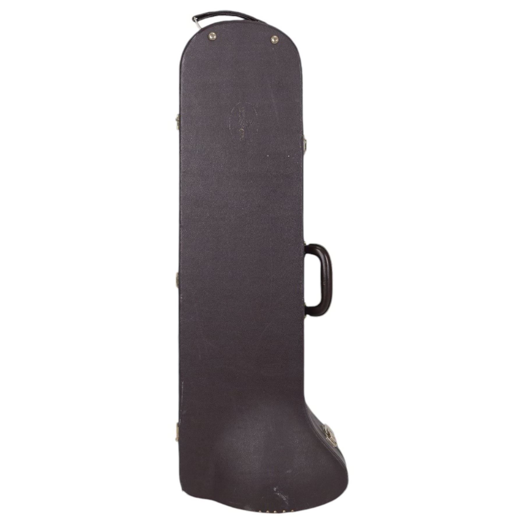 Besson Sovereign silver plated tenor trombone, with Hagmann free-flow valve, in original fitted case