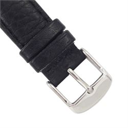 Rolex Oyster Royal gentleman's stainless steel manual wind wristwatch, circa 1951, Ref. 6044, serial No. 720560, on black leather strap