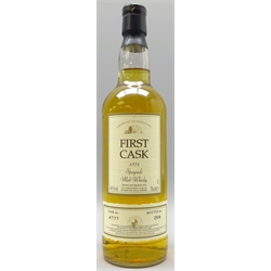  First Cask Speyside Malt Whisky - Glenlossie, distilled 1978, Cask 4777, Bottle 254, 70cl, 46%vol, 1 bottle with certificate.   