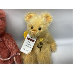 Four limited edition Charlie Bears, comprising Dinky 550/2000, Doobey 1204/2000, Pina 1167/2000, and Mildred 247/600, each designed by Isabelle Lee, from the Minimo Collection, all with tags 