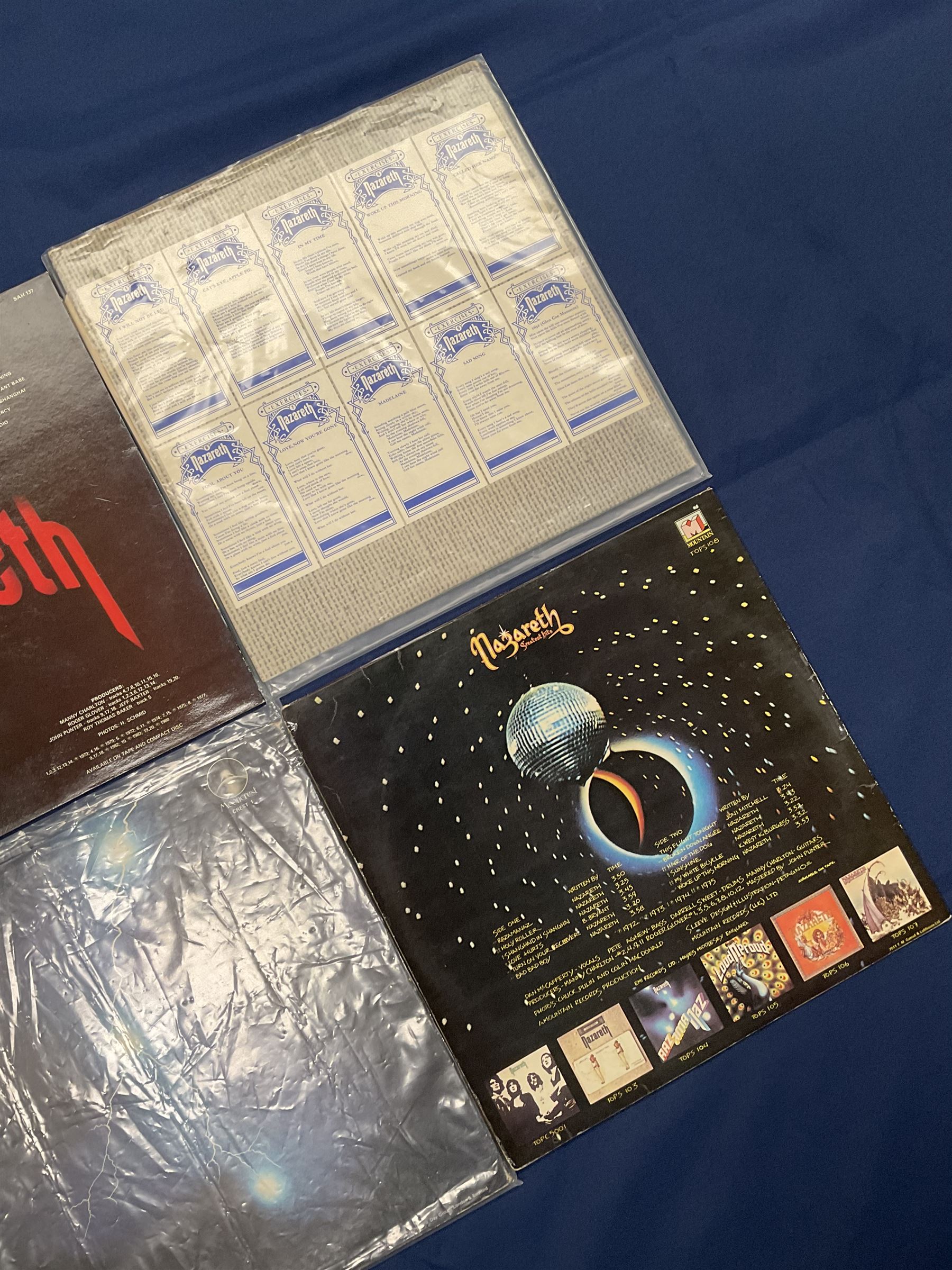 Nazareth vinyl LPs including 'Exercises', 'Raz Ama Naz', 'Loud 'N' Proud' etc (6)