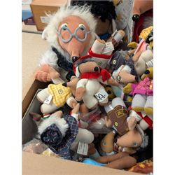Collection of Womble toys, including First Love and Mcdonalds examples