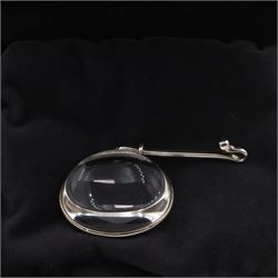 Georg Jensen silver 'Dew Drop' rock crystal pendant designed by Vivianna Torun Bülow-Hübe, pendant No. 311C, boxed
